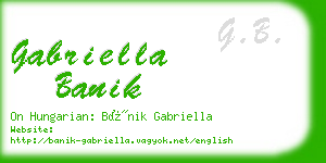 gabriella banik business card